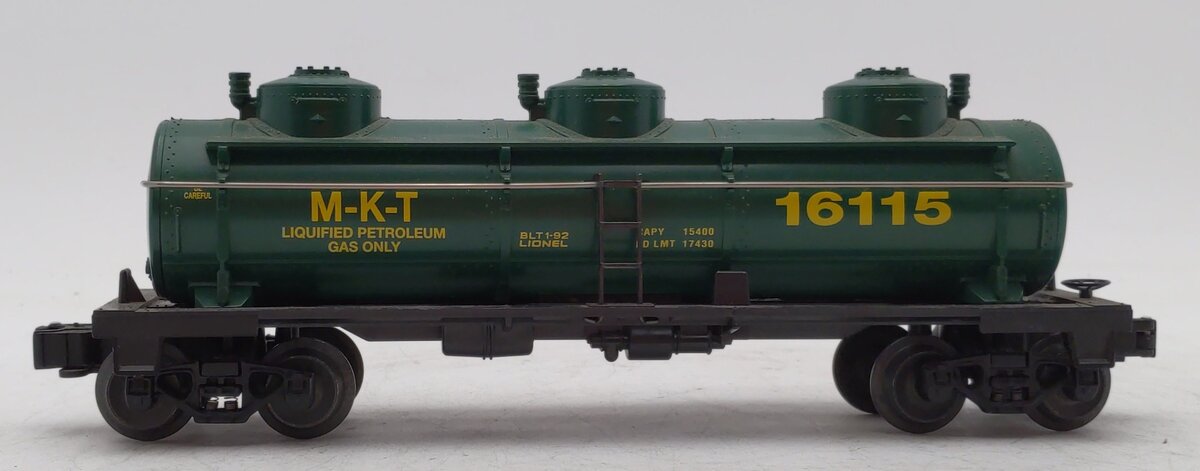 Lionel 6-16115 O Gauge Missouri, Kansas, & Texas Triple Dome Tank Car LN/Box