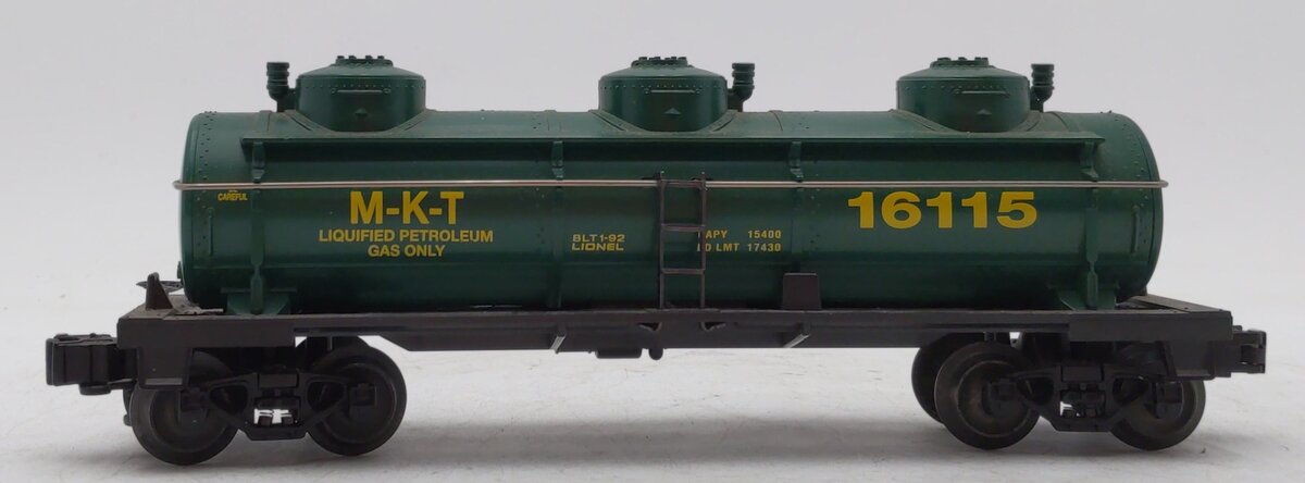 Lionel 6-16115 O Gauge Missouri, Kansas, & Texas Triple Dome Tank Car LN/Box