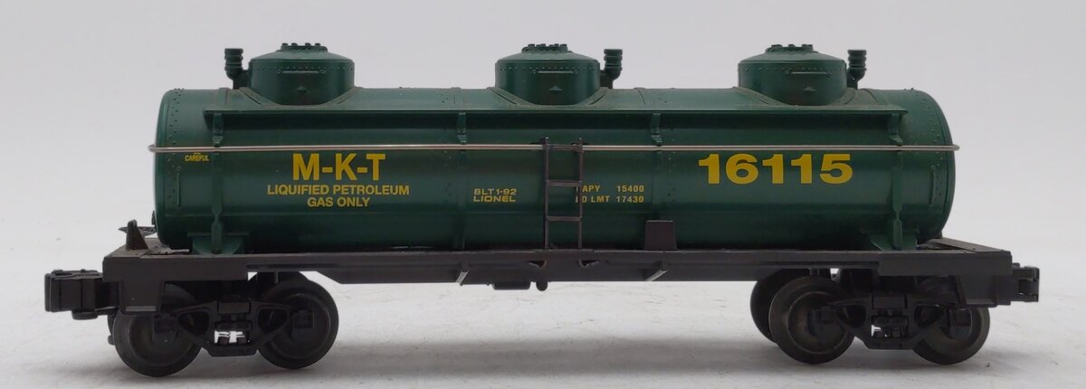 Lionel 6-16115 O Gauge Missouri, Kansas, & Texas Triple Dome Tank Car LN/Box