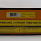MTH 40-1055 O54 RealTrax Nickel Silver Right Hand Remote Switch Turnout
