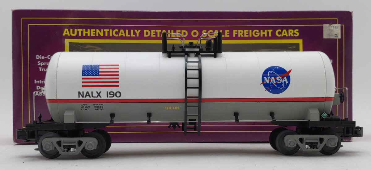 MTH 20-96020 O NASA Unibody Single Dome Tank Car #190 LN/Box