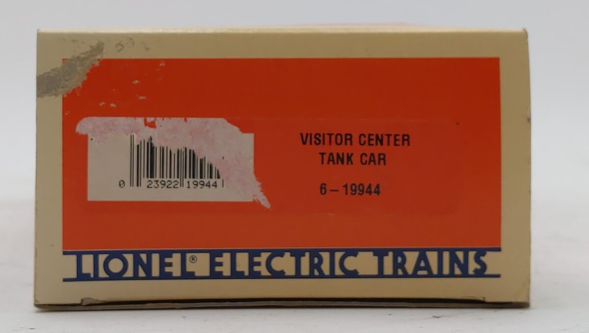 Lionel 6-19944 O Gauge Visitors Center White Single Dome Tank Car EX/Box