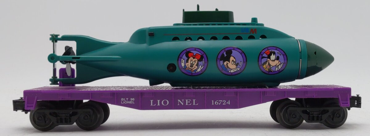 Lionel 6-16724 O Gauge Disney Mickey & Friends Submarine Car EX/Box
