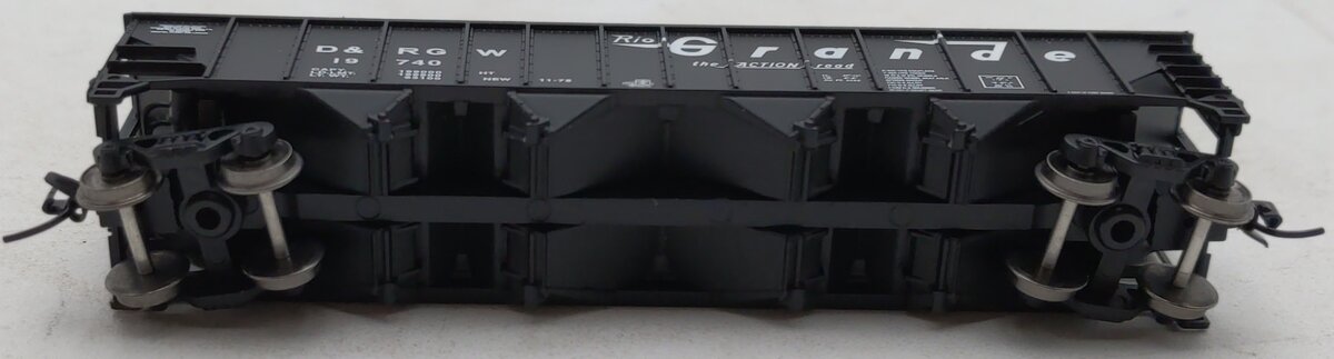 Trainworx Inc 2401-29 N D&RGW 100T Quad Hopper #19740