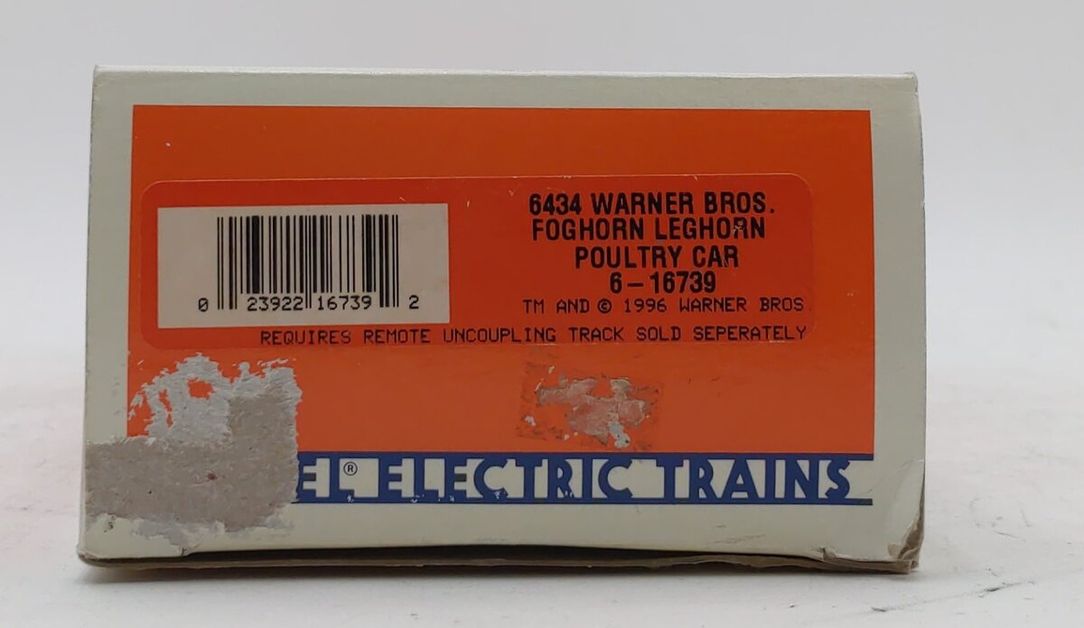 Lionel 6-16739 O Gauge WB Foghorn Leghorn Operating Poultry Car #16739 LN/Box