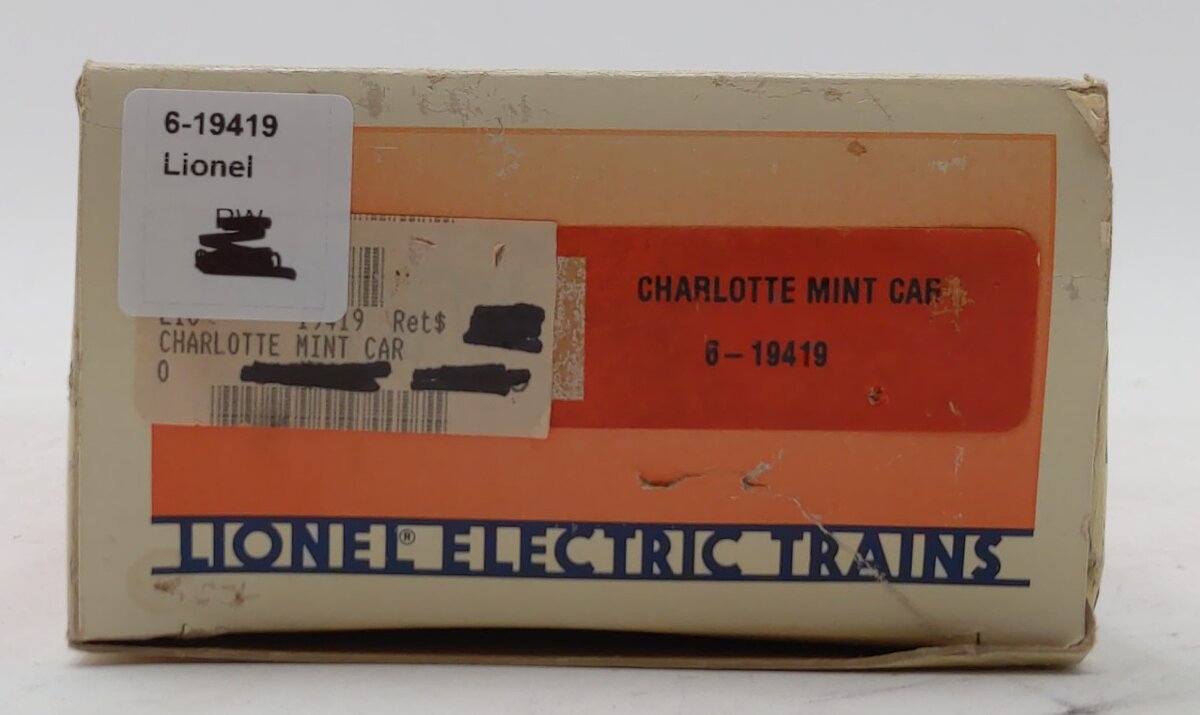 Lionel 6-19419 O Gauge Charlotte Mint Car NIB
