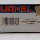 Lionel 6-16638 O Gauge Lionelville Circus Animal Car NIB