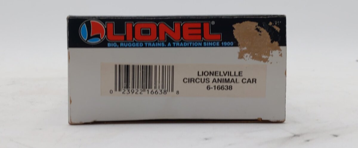 Lionel 6-16638 O Gauge Lionelville Circus Animal Car NIB