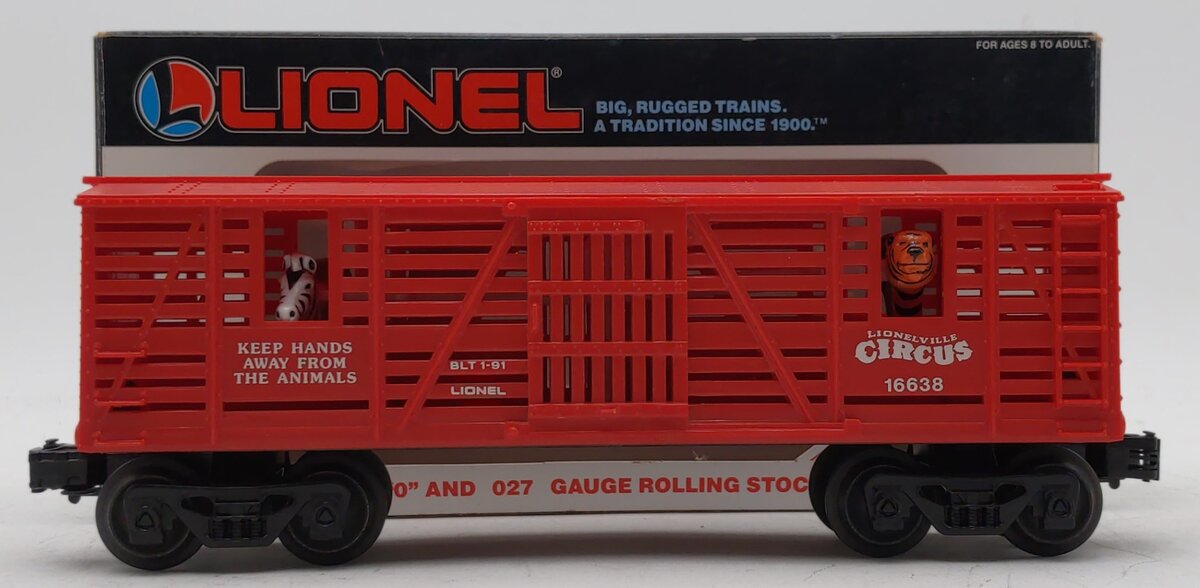 Lionel 6-16638 O Gauge Lionelville Circus Animal Car NIB