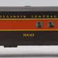 Lionel 6-16043 O Gauge Illinois Central Combo Car NIB