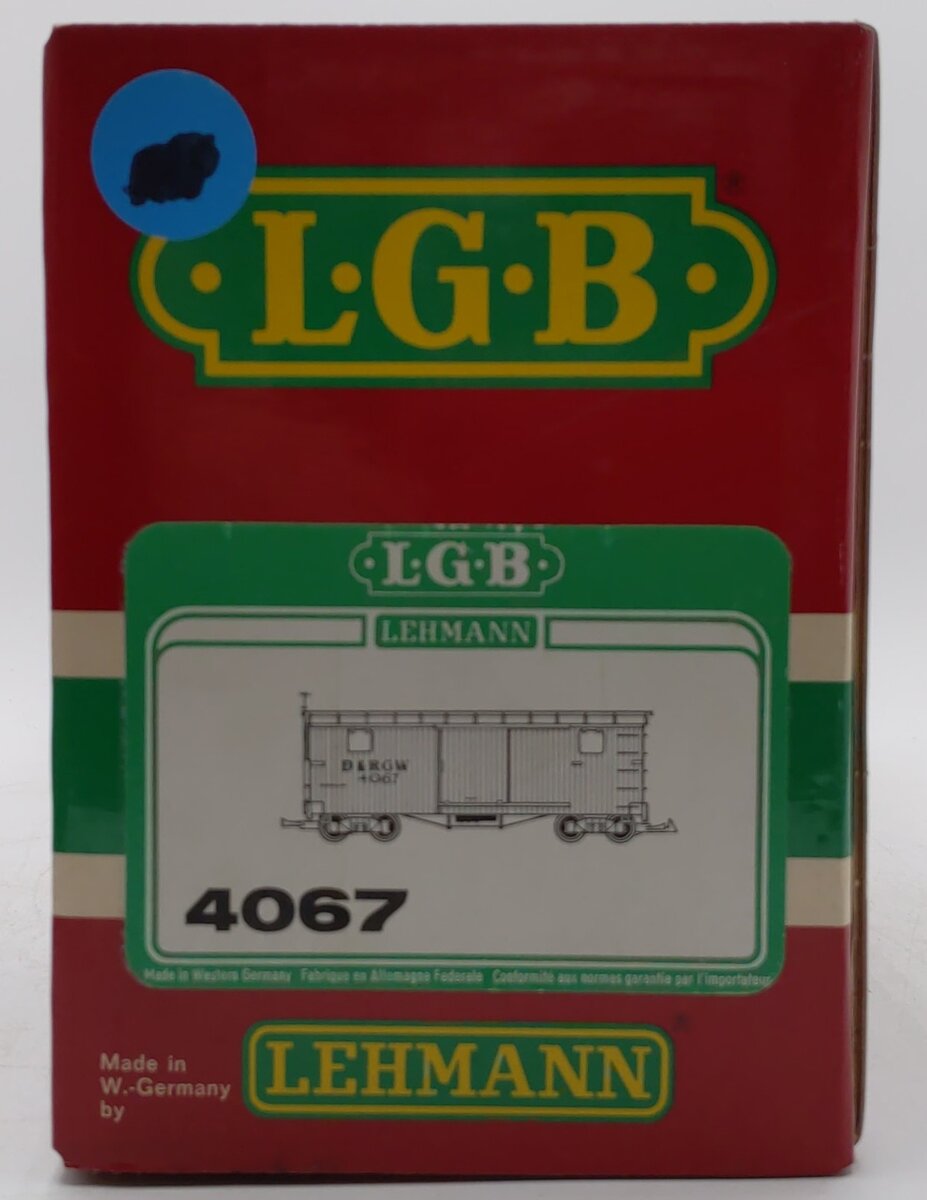 LGB 4067 G Scale Denver & Rio Grande Western Boxcar LN/Box – Trainz