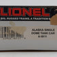 Lionel 6-16111 O Gauge Alaska White Single Dome Tank Car LN/Box