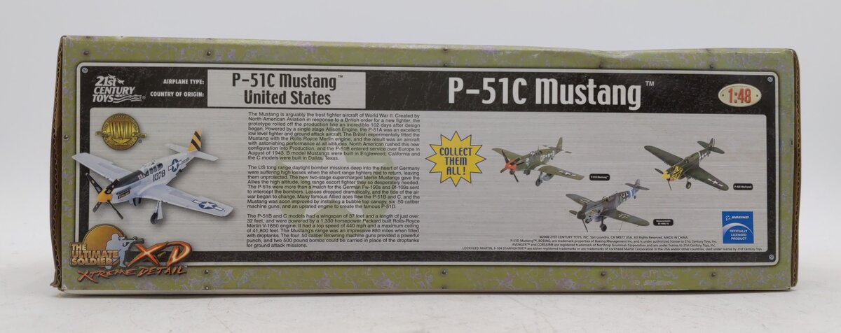 The Ultimate Soldier 00602 1:48 P-51C Mustang  Military Plane
