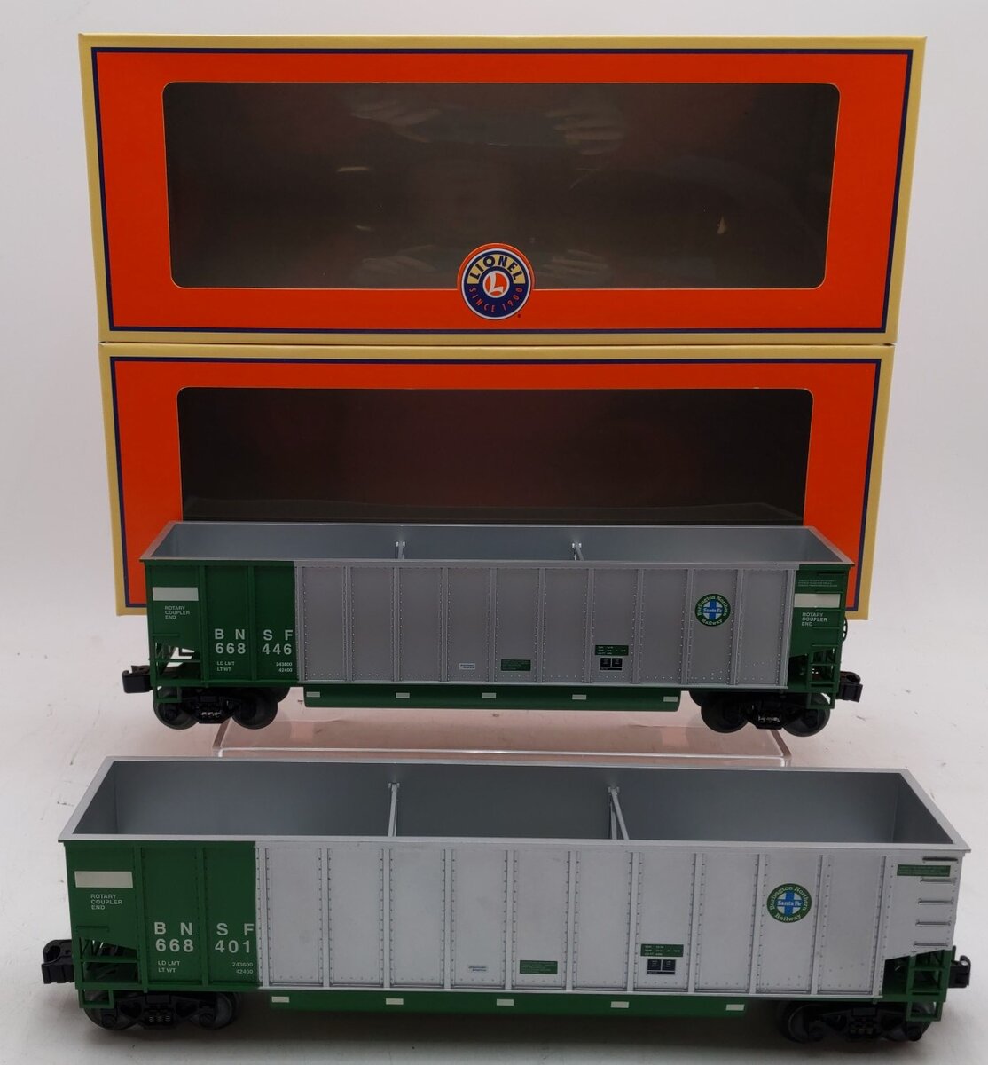 Lionel 6-27851 O Gauge BNSF BathTub Gondola (Pack of 2)