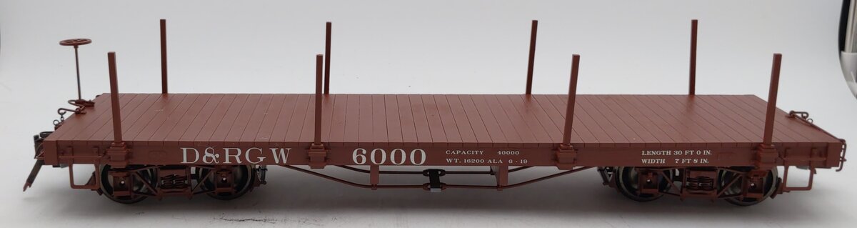 Bachmann 88397 G Denver & Rio Grande Western Flat Car with Stakes