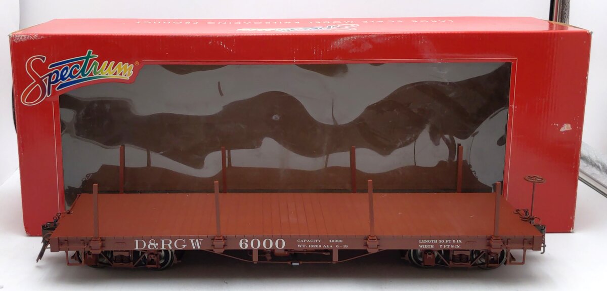 Bachmann 88397 G Denver & Rio Grande Western Flat Car with Stakes