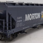 MTH 20-97873 O Gauge Morton Salt 3-Bay Centerflow Hopper #51468