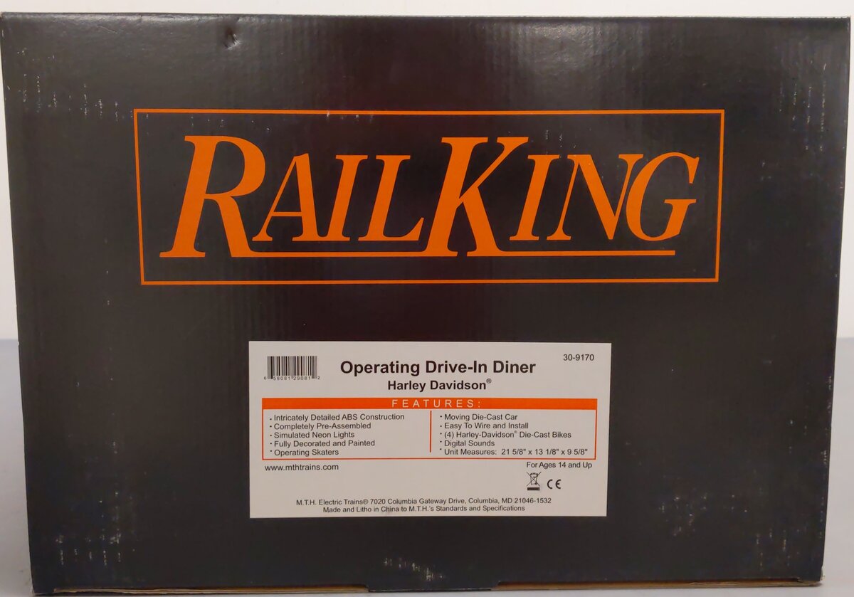 MTH 30-9170 Harley Davidson Operating Drive Through Diner