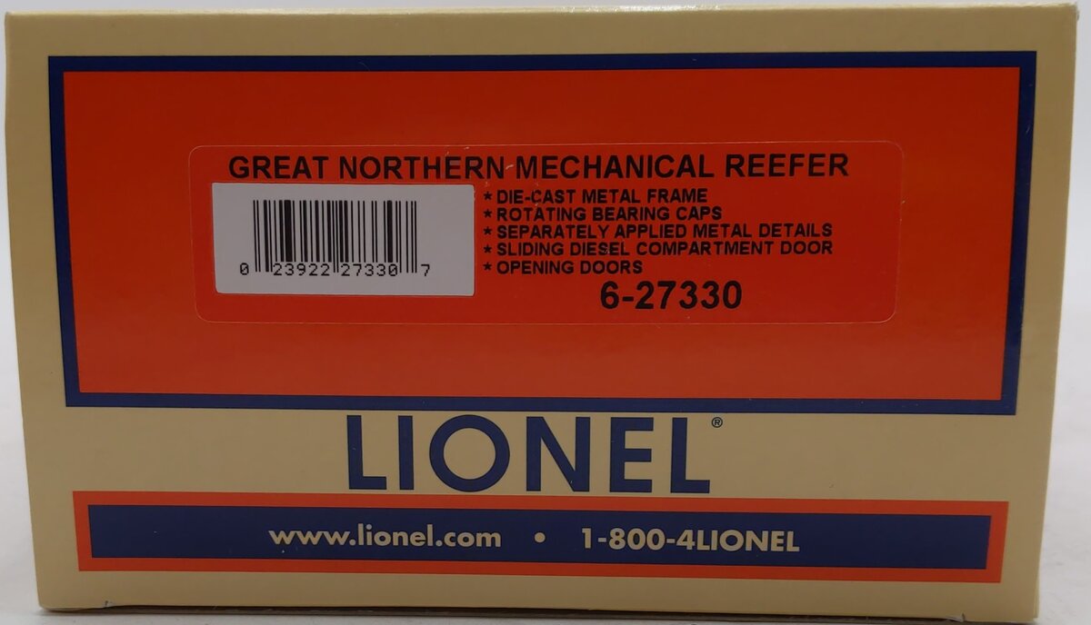 Lionel 6-27330 O GN Mechanical Reefer Car #8873