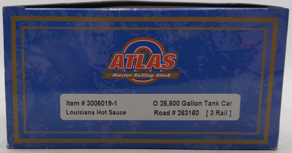 Atlas 3005019 O Louisiana Hot Sauce Trinity 25,500 Tank Car #263160 (3 Rail)