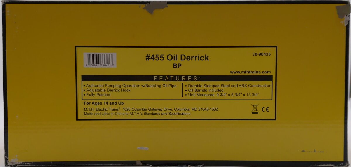 MTH 30-90435 BP #455 Operating Oil Derrick