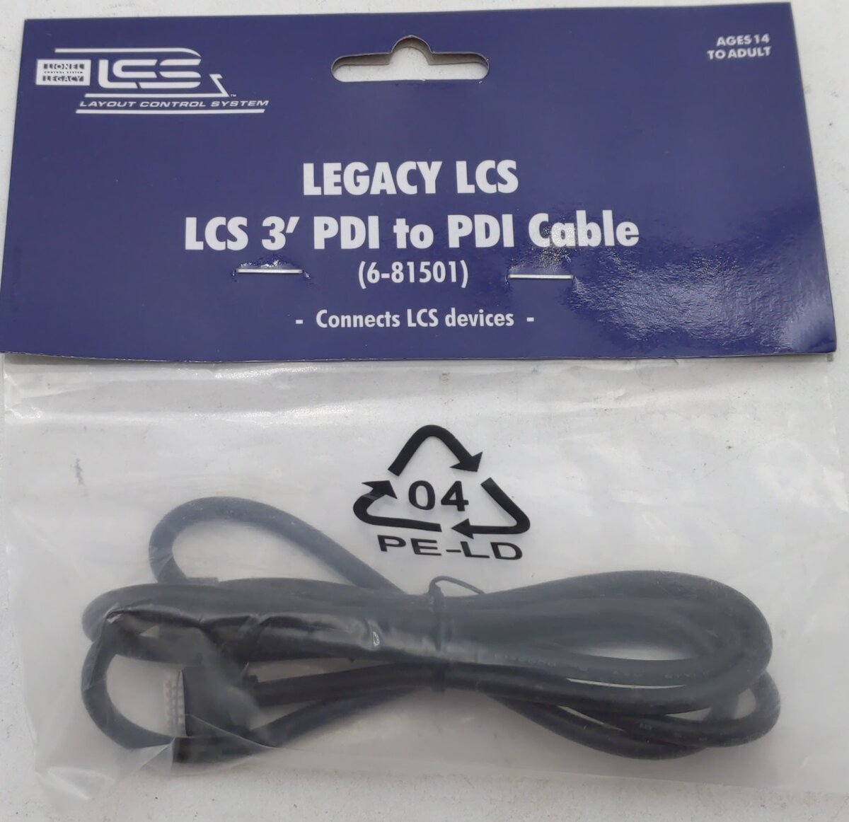 Lionel 6-81501 LCS Layout Control System PDI To PDI - 3' Cable