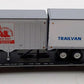 Athearn 92601 HO C&O 85' Flat Car w/2-40' Trailers