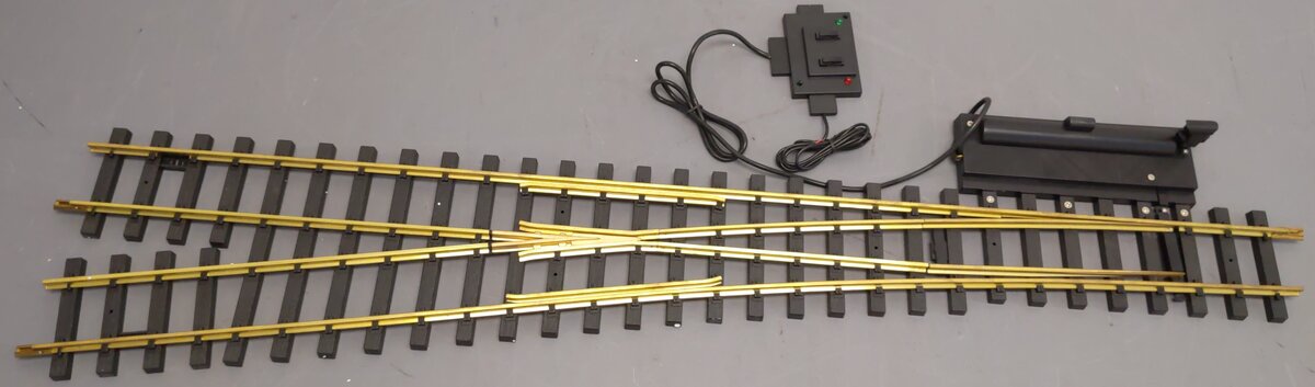 USA Trains R81615 G Brass #6 Left Hand Remote Switch Turnout
