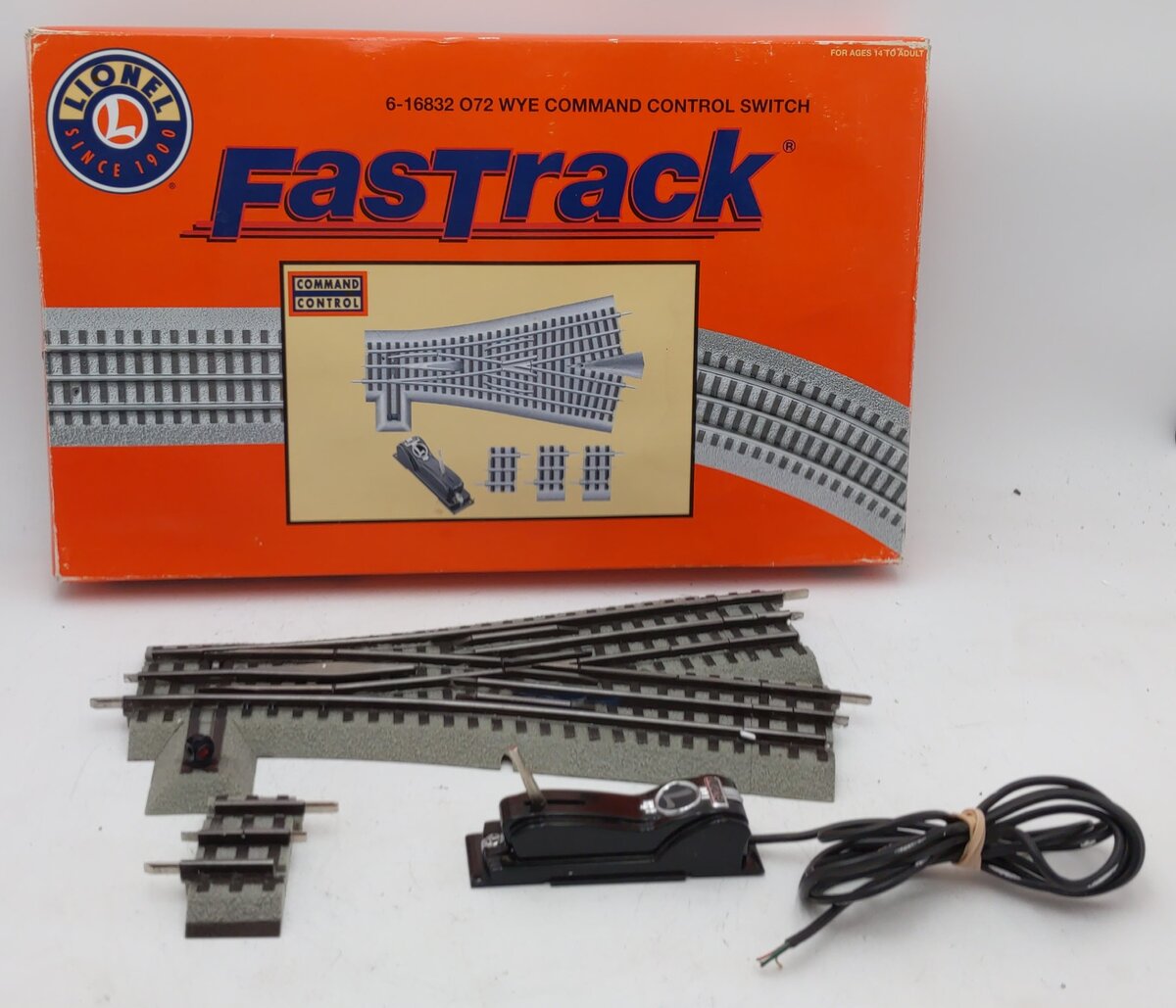 Lionel 6-16832 O72 FasTrack Command Control Wye Switch Turnout