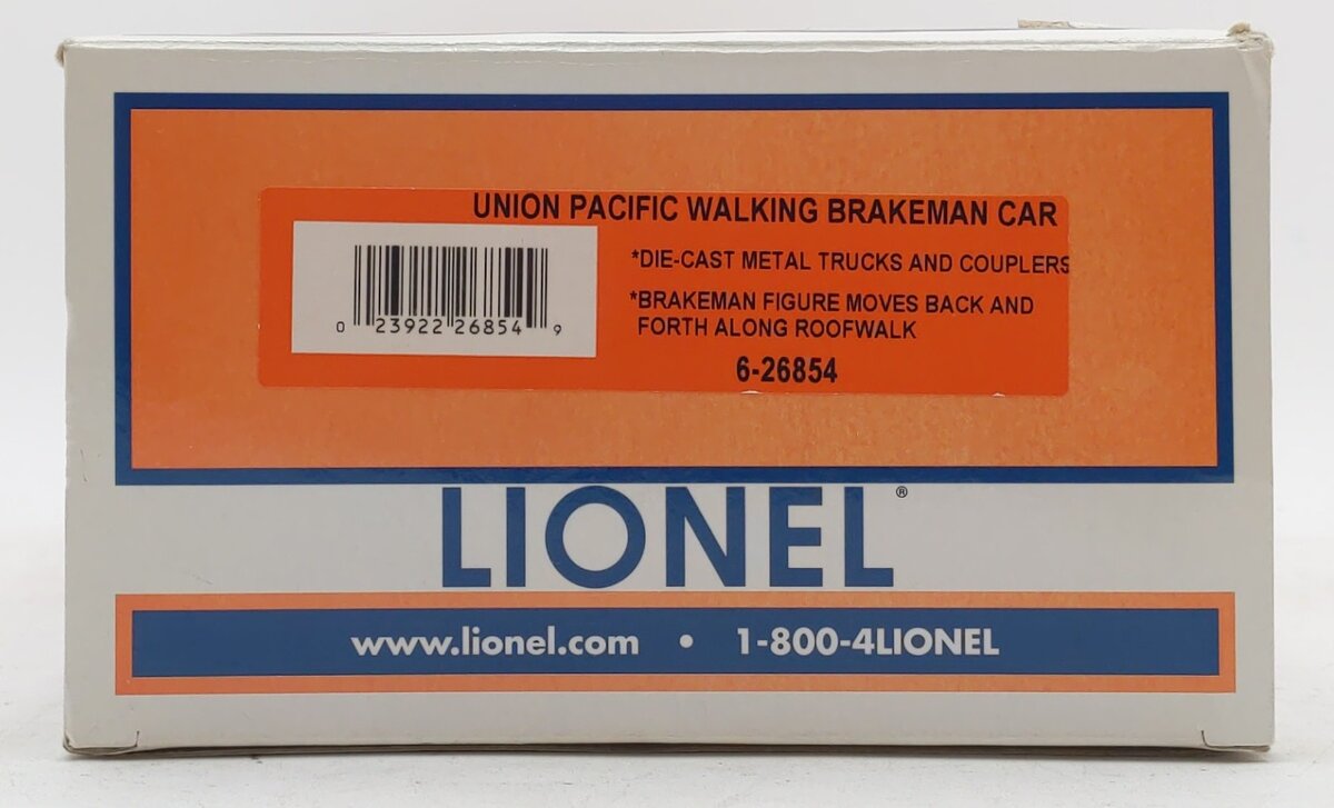 Lionel 6-26854 O Gauge Union Pacific Walking Brakeman Operating Car EX/Box