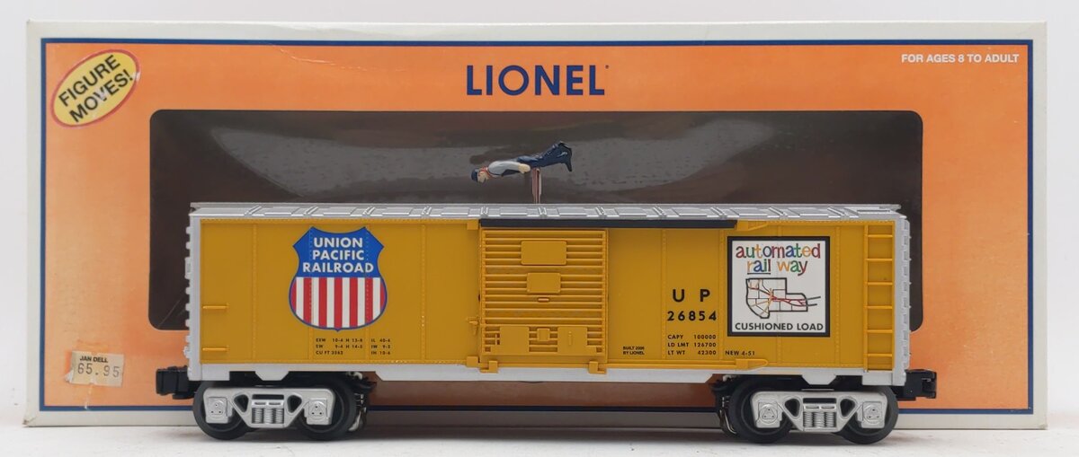 Lionel 6-26854 O Gauge Union Pacific Walking Brakeman Operating Car EX/Box