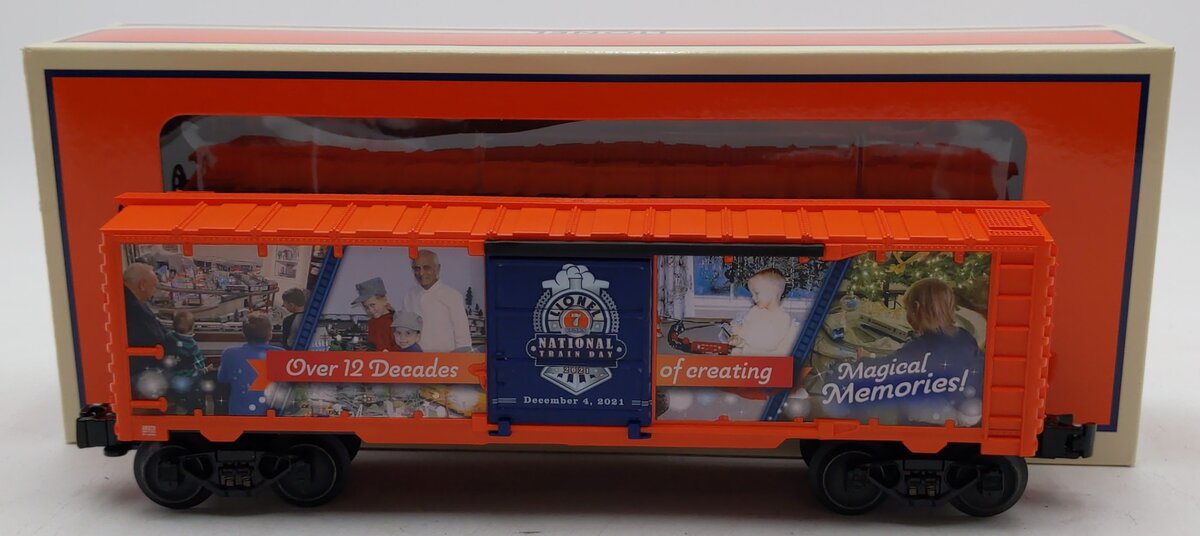 Lionel 2128370 O 2021 Magical Memories Lionel National Train Day Box Car LN/Box