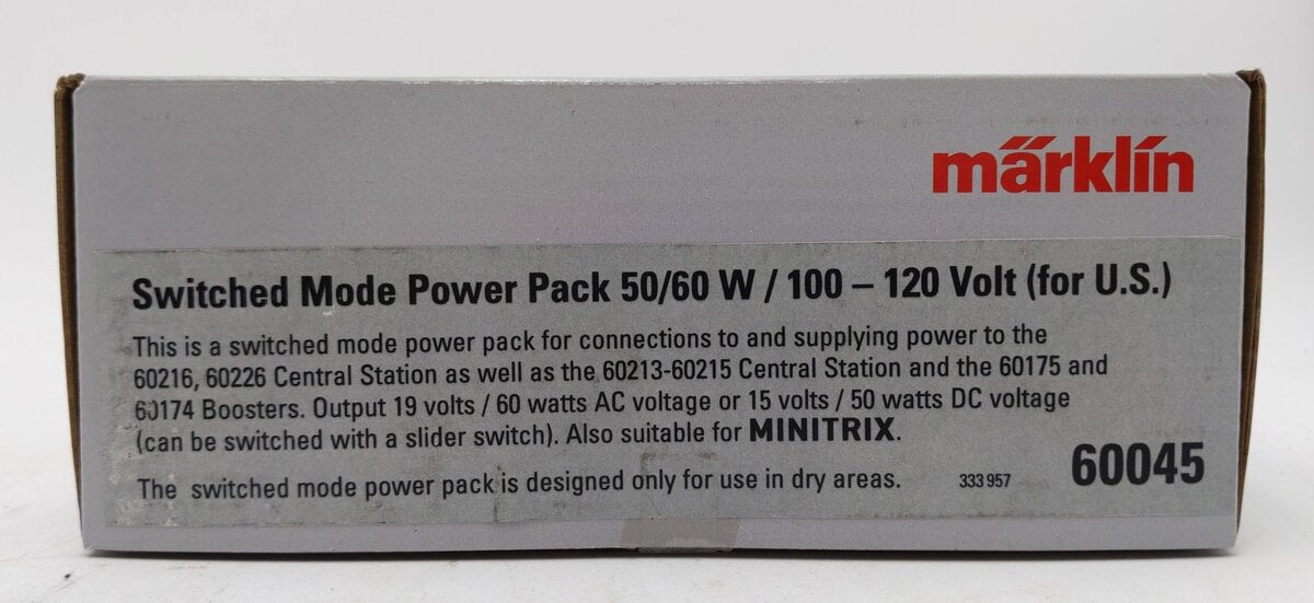 Marklin 60045 HO Switched Mode Powerpack USA
