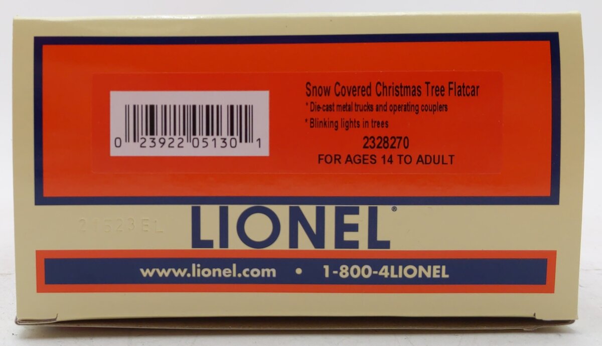 Lionel 2328270 O Christmas Tree Flatcar