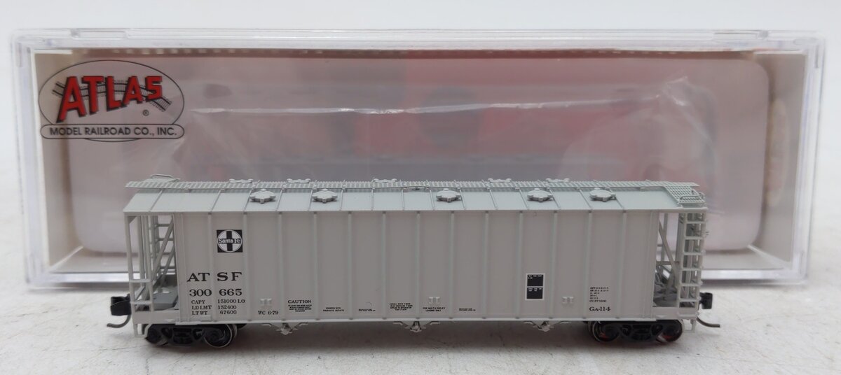 Atlas 50006335 N ATSF RTR 3500 Dry-Flo Covered Hopper #300665