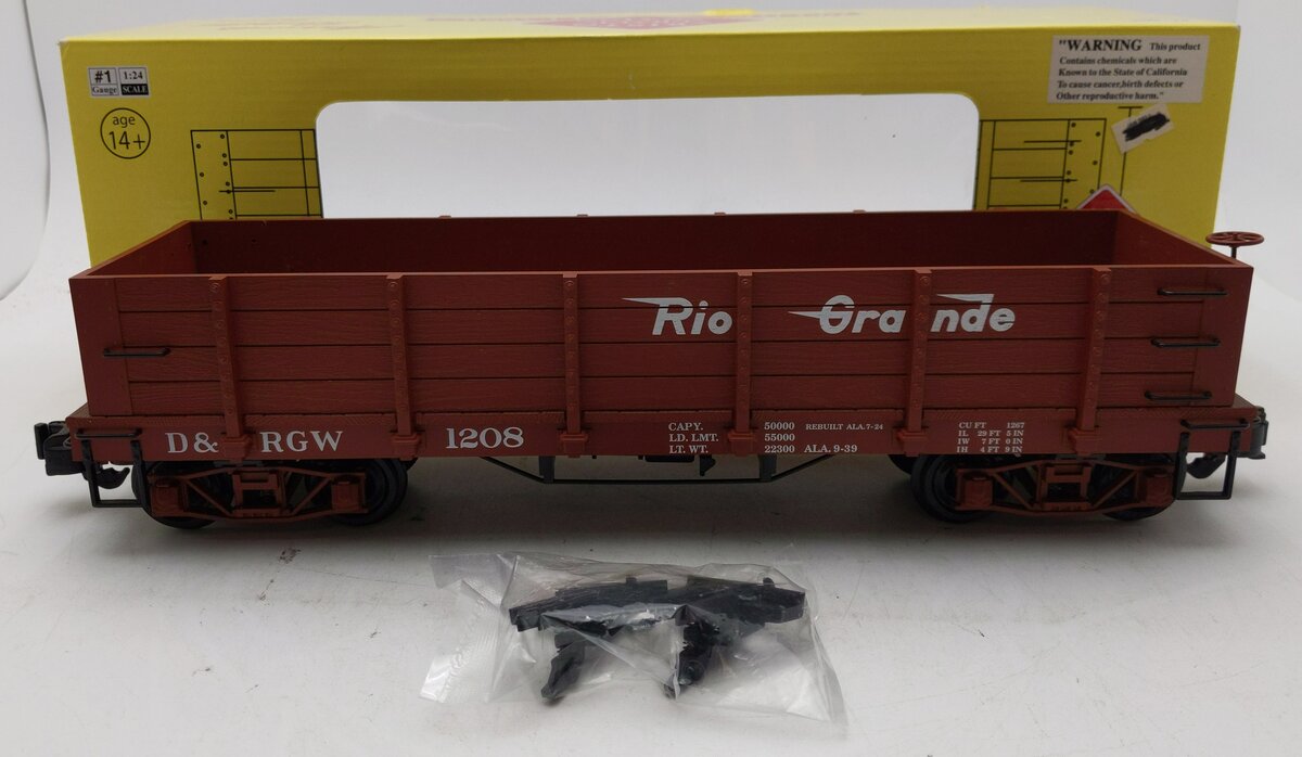 Aristo-Craft 81001 G Scale D&RGW Wood Gondola Car