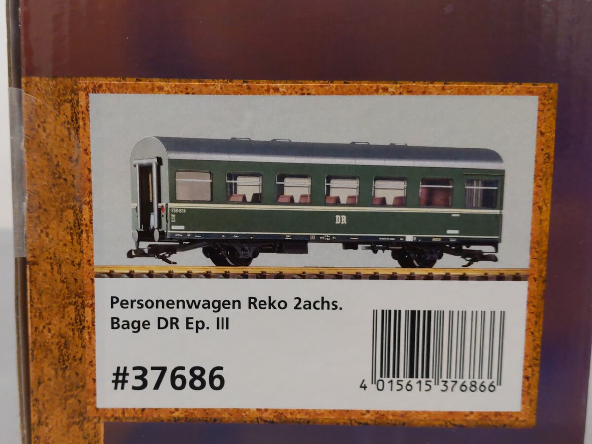 Piko 37686 G DR III Reko 2-Axle Coach Bage
