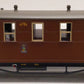 LGB 31353 G Saxon State Railroad 3rd Class Era I Passenger Car