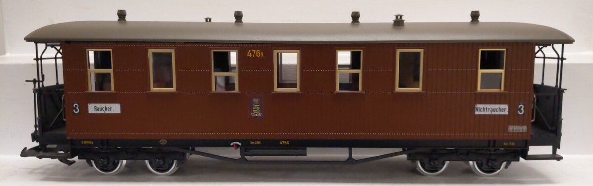 LGB 31353 G Saxon State Railroad 3rd Class Era I Passenger Car