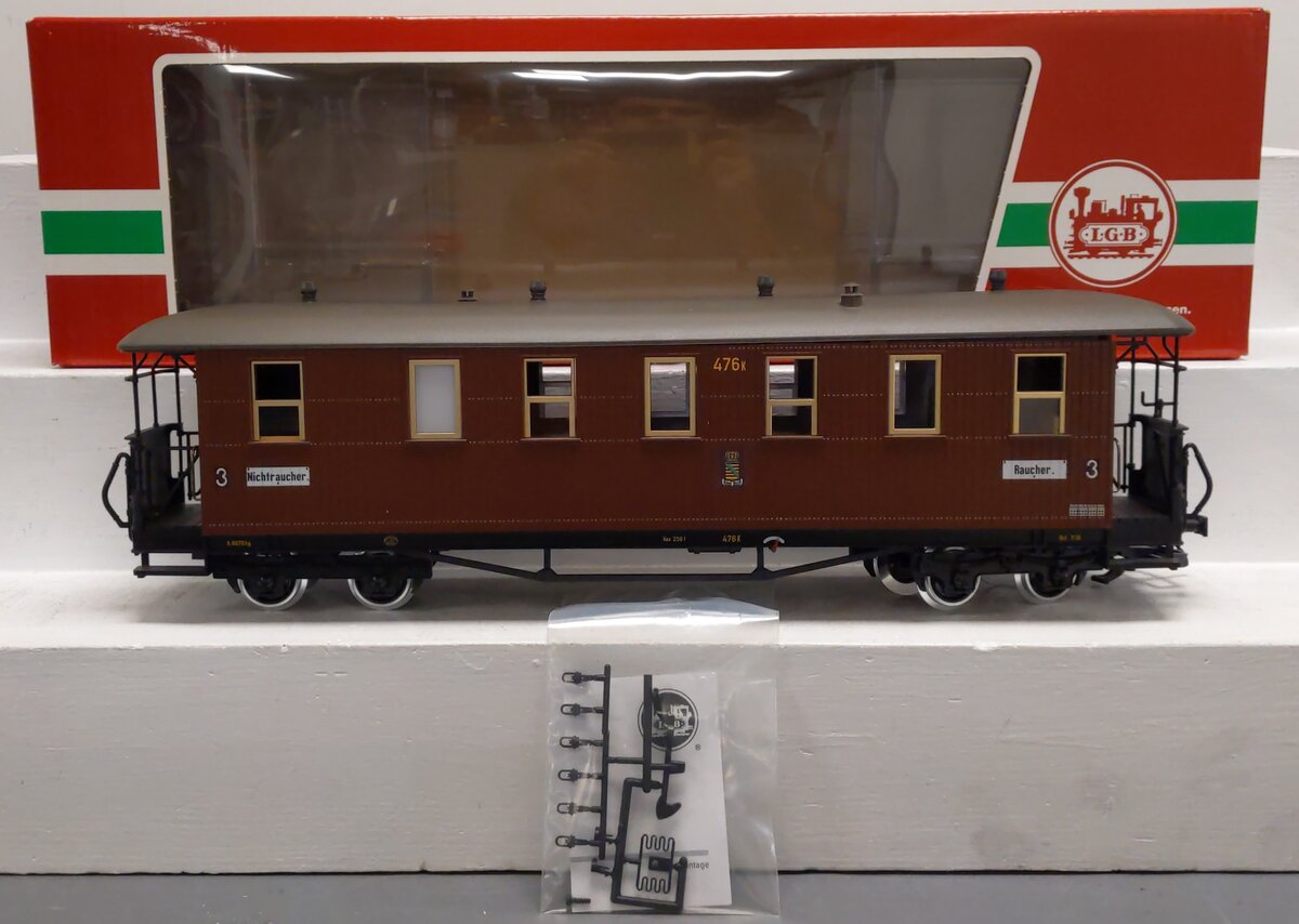 LGB 31353 G Saxon State Railroad 3rd Class Era I Passenger Car