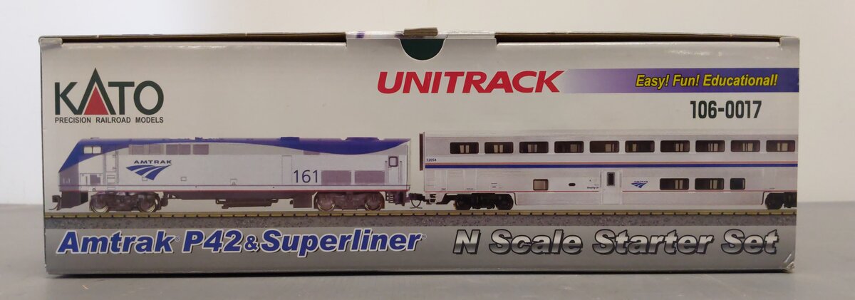 Kato 106-0017 N Scale Amtrak P42 Superliner Diesel Starter Train Set