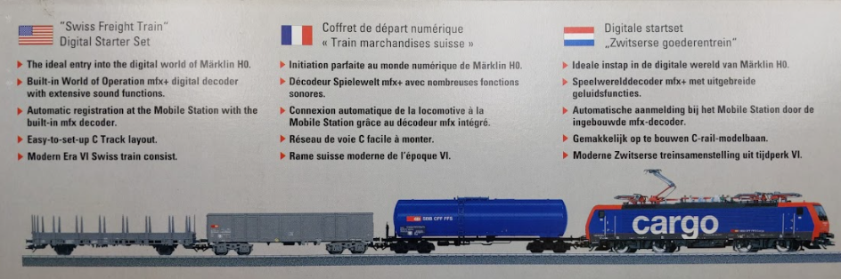 Marklin 29861 HO Gauge Digital Swiss Electric Freight Train Starter Set LN/Box