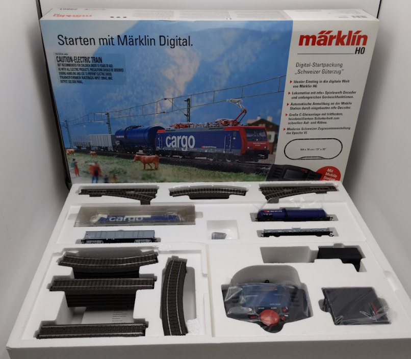 Marklin 29861 HO Gauge Digital Swiss Electric Freight Train Starter Set LN/Box