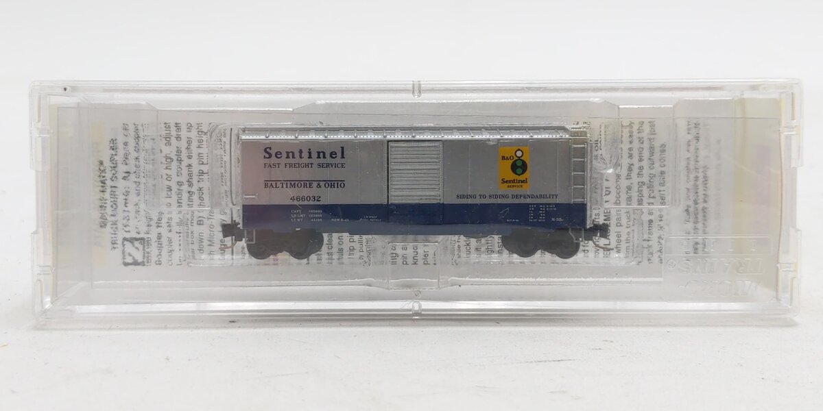 Micro-Trains 50000751 Z Baltimore & Ohio 40' Single-Door Box Car #466032