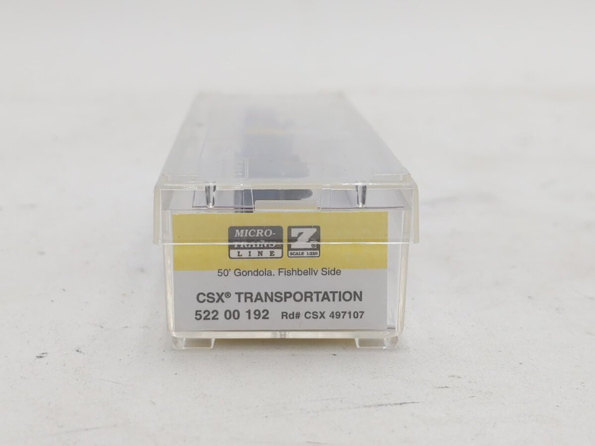Micro-Trains 52200192 Z CSXT 50' Fishbelly Sides Gondola with Rock Load #497107