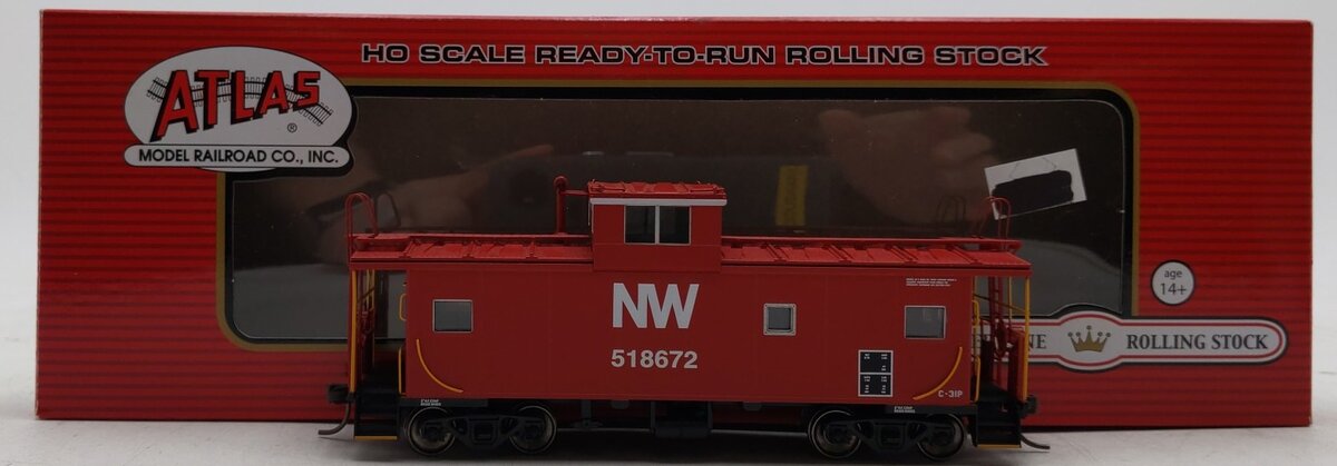 Atlas 20005030 HO N&W Extended Vision Caboose #518672