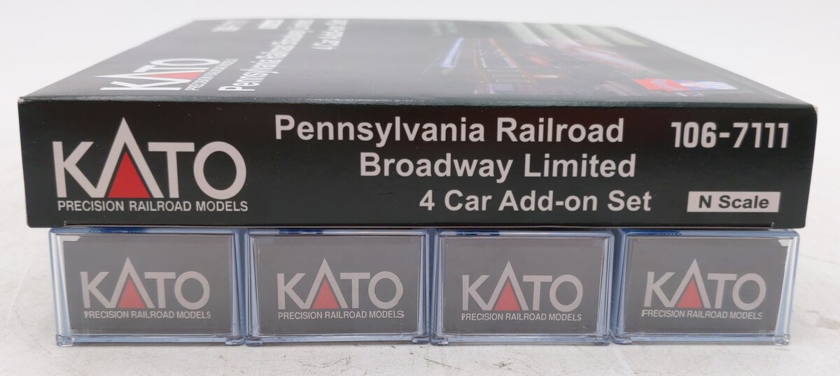 Kato 106-7111 N Scale Pennsylvania Broadway Limited Passenger Car Set (Set of 4)