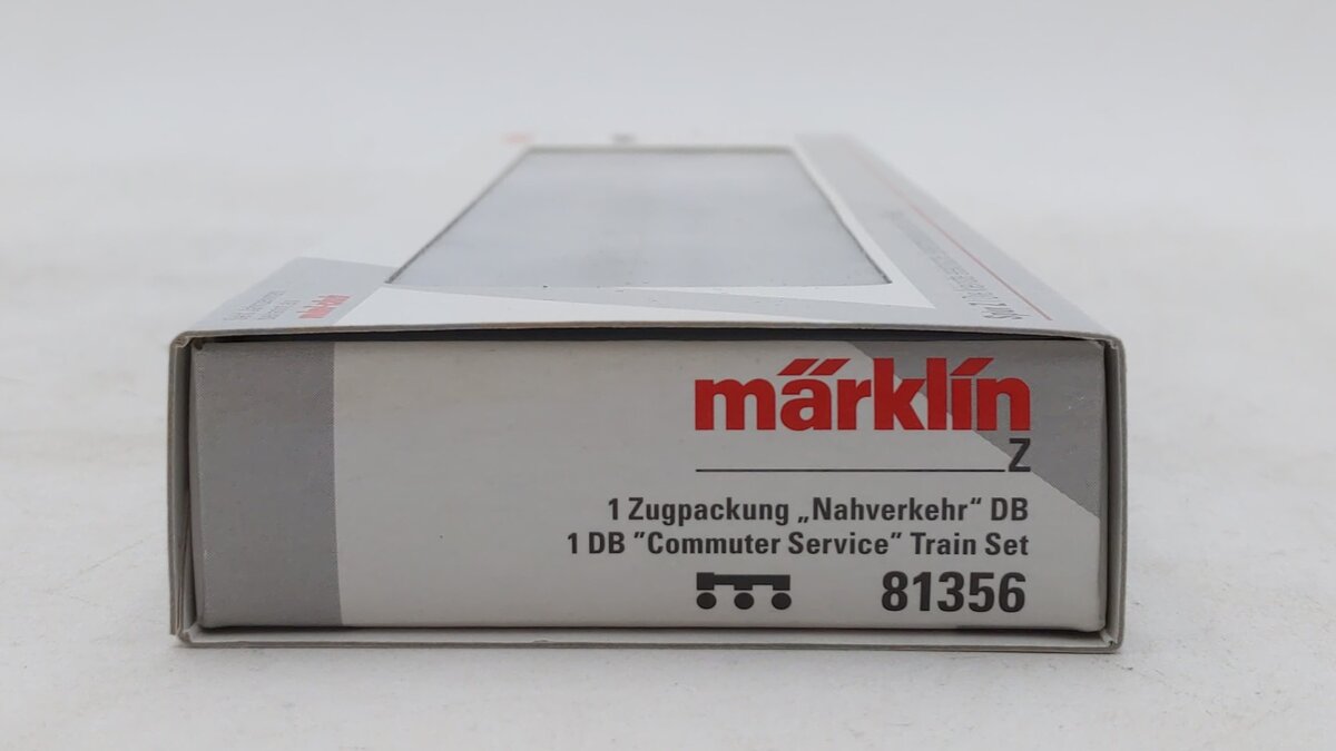 Marklin 81356 Z Gauge German Federal Railroad Commuter Train Set