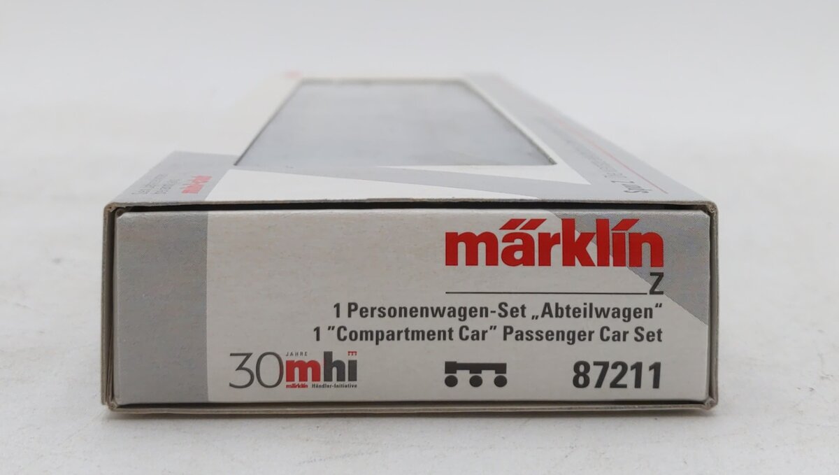 Marklin 87211 Z Deutsche Bahn Compartment Passenger Car (Set of 3) LN/Box