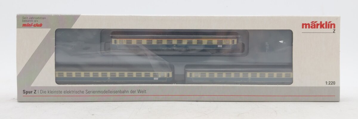 Marklin 87211 Z Deutsche Bahn Compartment Passenger Car (Set of 3) LN/Box